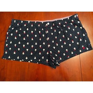 Aerie Christmas Themed Snowman Sleep Shorts